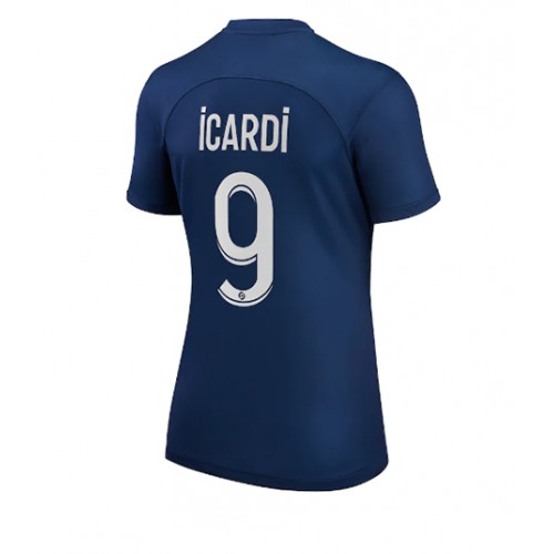 Paris Saint-Germain Mauro Icardi #9 Hjemmedrakt Kvinner 2022-23 Kortermet Paris Saint-Germain Mauro Icardi #9 Hjemmedrakt Kvinner 2022-23 Kortermet